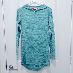 Simms’ Women’s Madeira Cover Up Hoody.  Green. Size Small. Like new. UPF 50.